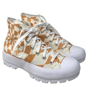 Converse Ctas Lugged High Top Sneakers Women's Size Orange Candy Canvas A10018C